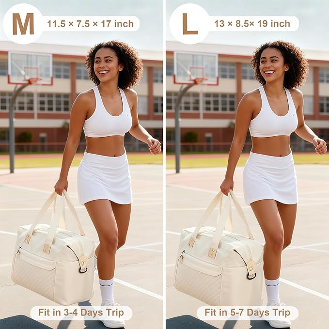 Pritent Travel Duffle Bag, Waterproof Weekender Overnight Hospital Bags for Women Men with Toiletry Bag Lightweight Carry on Personal Item Duffle Gym Bag for Travel, Airplanes, Sports