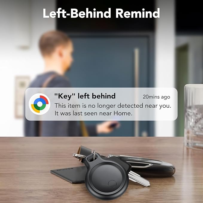 Android Tracker, Bluetooth Tracker Tags, Work with Google's Find Hub(Android), Smart Tags for Luggage, Wallet, Vehicles, Keys (Not for iOS) 4 Pack