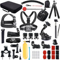 Action Camera Accessory for GoPro Hero 12/11/10/9/8/7/6/5 DJI Osmo Action 5 Pro/Action 4 / Action 3, AKASO EK7000 Insta360 X2 X3 DBPOWER APEMAN Yi VicTsing