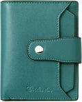 BOSTANTEN Women Leather Wallet RFID Blocking Small Bifold Zipper Pocket Wallet Card Case Purse with ID Window