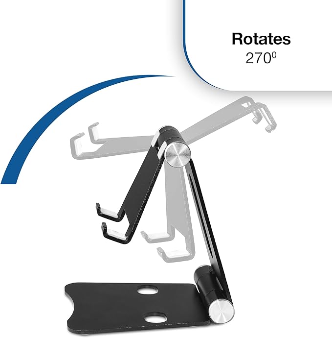 Cloudz Adjustable Aluminum Phone and Tablet Stand – Silver
