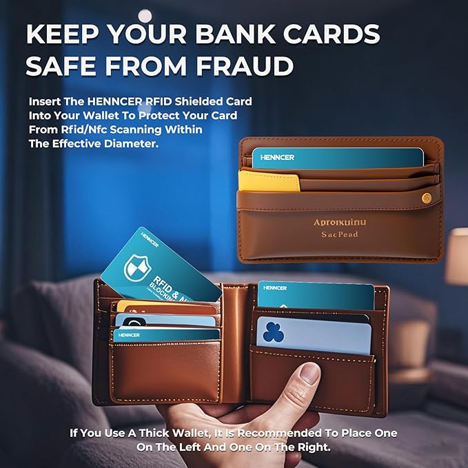 NEW RFID Blocking Card, 18 Pack Fuss Protection for Entire Wallet Shield, Credit Card Protector NFC Bank Debit Blocker, Identity Theft Prevention for Passport Travel Security (18)