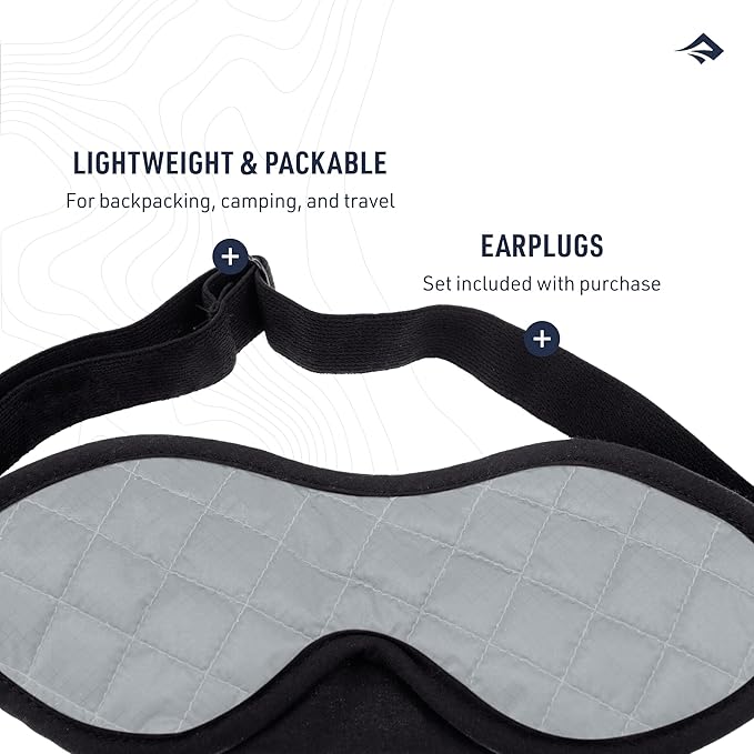 Sea to Summit TravellingLight Eye Shade Travel Sleep Mask, Highrise Grey