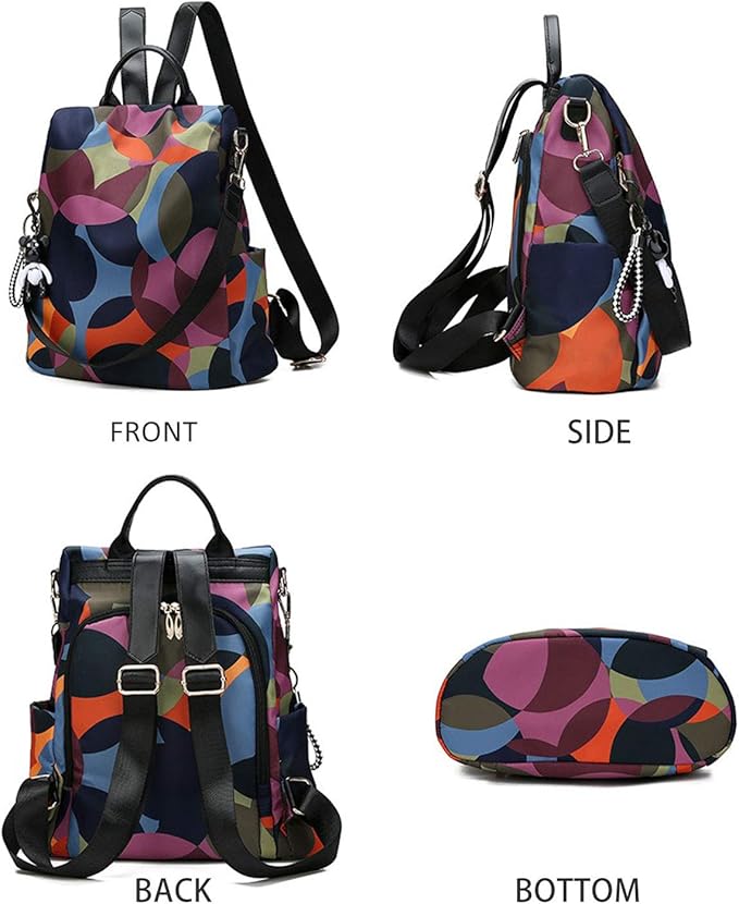 Freie Liebe Anti-theft Backpack Nylon BackPacks Handbags for Women Travel Rucksack Lightweight Shoulder Bags