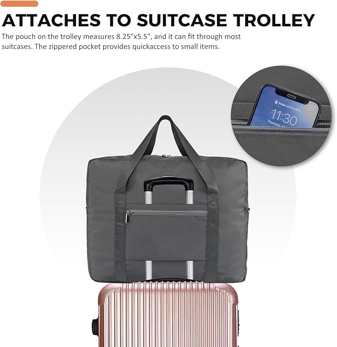 For Frontier Airlines Personal Item Bag 18x14x8 Underseat Travel Duffel Bag Carry on Luggage for Women and Men 30L (With Shoulder Strap)