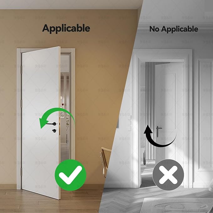 Portable Door Stopper, Aluminum Alloy Anti-Slip Safety Device, Suitable for Personal Protection During Travel or Apartment Living.(Break)