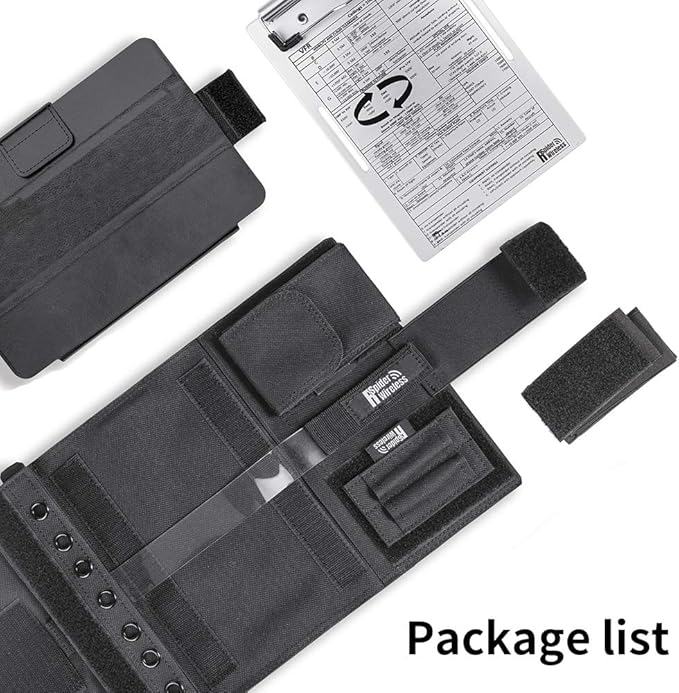 Pilot Kneeboard with Aluminum Clipboard. Compatible with 7.9 inch Apple iPad mini 3 and 4, Android Devices Similar in Size