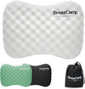 Camping Pillow with Soft Cover, Lightweight Inflatable Pillow for Neck Lumbar Support,Upgrade Backpacking Pillow,Washable Travel Air Pillows for Hiking, Backpacking, Airplane, Beach, White