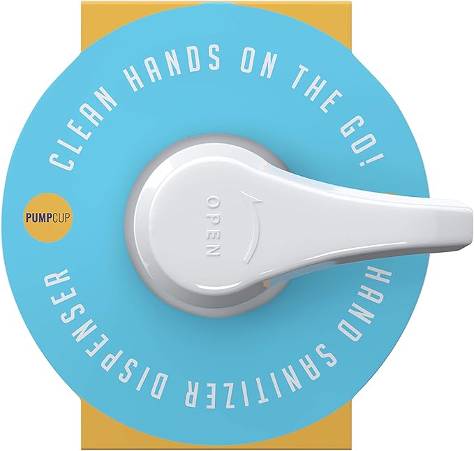Portable Hand Sanitizer Dispenser for Car Cup Holders (Smiley Face)