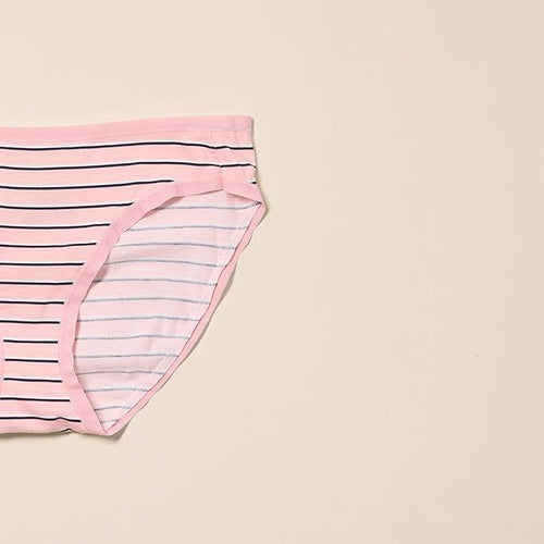 Amazon Essentials Women's Breathable Cotton Bikini Brief Underwear with Full Coverage, Multipacks