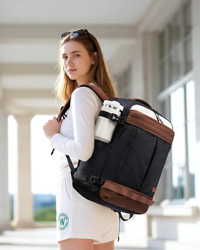 LOVEVOOK 40L Travel Backpack for Women Men, Airline Approved Carry On Luggage with 3 Cubes Accessories, TSA Personal Item Travel Cruise Essentials, Waterproof Weekender Overnight Bags fits 17" Laptop