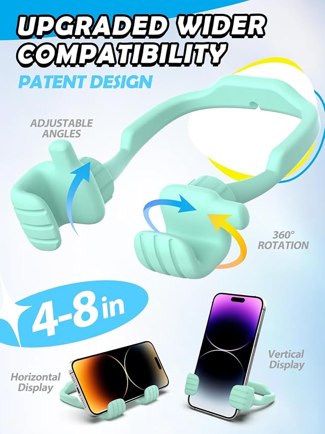 Gifts for Boys Girls Teens Kids: Thumbs Up Lazy Phone Stand Holder for Desk Funny Gadgets Teenage Tween Man Woman Dad Father Mother Mom Husband Wife Adults Stocking Stuffers Who Have Everything