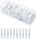 Clear Cable Cord Organizer Box, Adjustable Desk Drawer Storage Case for Home Office Supplies, Battery and Cell Phone Charger, Plastic Art Crafts Container