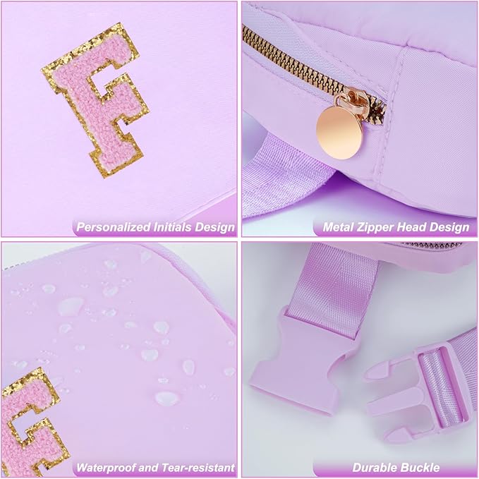 Uygafly Birthday Gifts for 4 5 6 7 8 9 10 11 12 13 Year Old Girls,Graduation Gifts for Teens Kids Daughter Sister Her,Fanny Pack Crossbody Bag Belt Bag Cute Trendy Stuff | Lavender,F