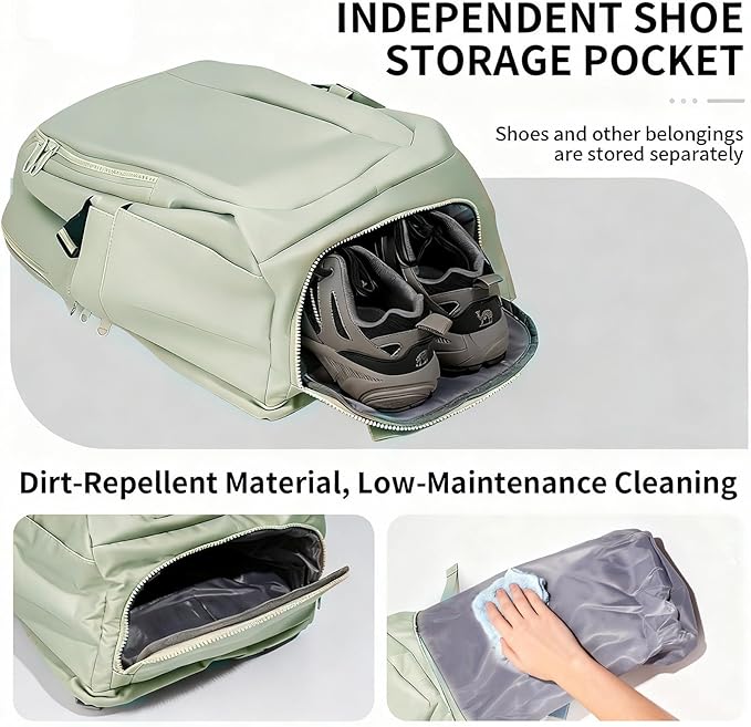 Travel Backpack for Women Men Carry on Backpack, Airline Approved Large Travel Bag Flight Approved Personal item, 15.6 Inch Laptop Backpack Casual Daypack for Weekender Business Hiking-GREY