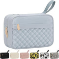 Vankor Travel Toiletry Bag for Women with Hanging Hook, Waterproof TSA Approved Cometic Toiletry Bag Organizers Leakproof Make up Bags for Women Blue