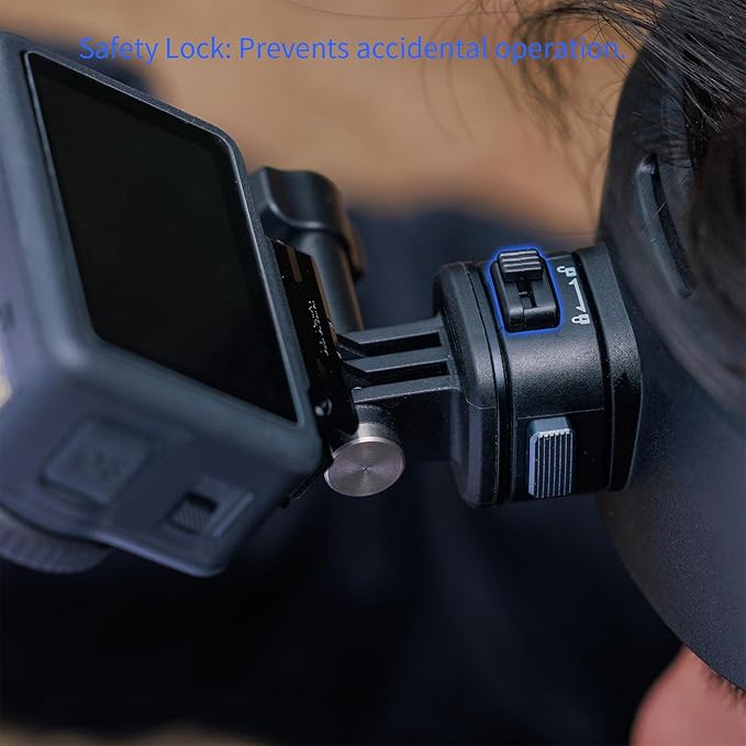 SMALLRIG Head Strap Mount with Magnetic Quick Release One-Click Button Adapter Base Adjustable Fit, for Hero 13/12/11/10/9 Black, for DJI Osmo Action 6/5 Pro/4/3, for Insta360 Ace Pro 2-5724