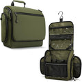 VENTURE 4TH Hanging Travel Toiletry Bag for Women & Men – Large Toiletry Organizer with 18 Compartments, Removable TSA Pouch, Travel Wash Bag for Toiletries, Makeup & Shaving Kit (Forest Green)