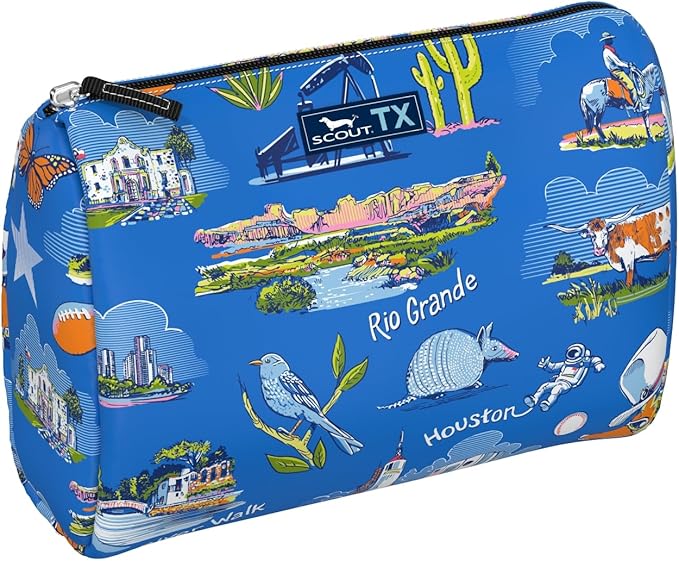 SCOUT Packin' Heat - Large, Water-Resistant, Zip Close Makeup Bag for Women- Toiletry Travel Bag - Cosmetic Bag