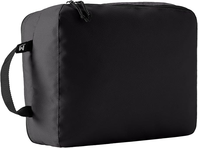Eagle Creek Pack-It Reveal Clean/Dirty Cube M - Water-Resistant Dual Compartment Packing Cube With Internal Divider for Clean & Dirty Clothes - Travel Essentials - Black