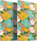 VULKIT RFID Blocking Cards, Slim RFID Card Blocker & NFC Contactless Card Protector for Your Wallet and Passport for Travel, Outdoor (2, Flower)
