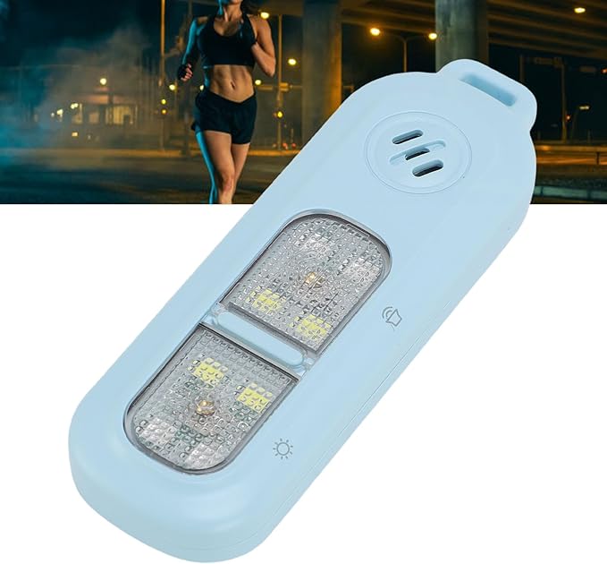 Zyyini Personal Security Alarm Keychain, 130dB Loud Alarm with LED Light for Emergency, USB Rechargeable, Water Proof, Compact Design for Running Cycling Night Safety (Blue)