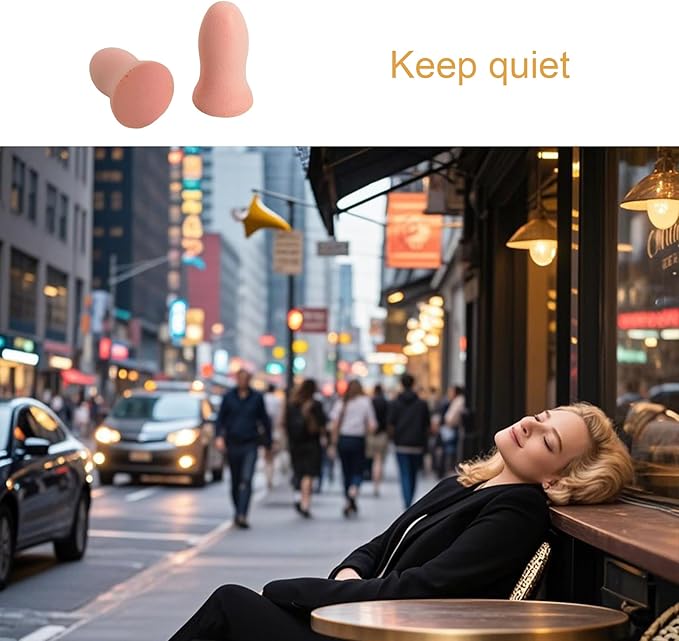 Fan Wu Soft Foam Earplugs 50 Pairs – 32dB Noise Reduction for Sleeping, Travel & Work | Small/XS Size for Kids & Women & Petite Adults | Reusable Comfort Fit | Pink