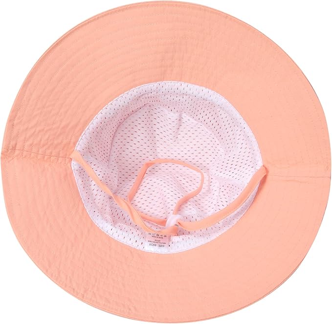 55cube UPF 50+ Baby & Toddler Sun Hat, Wide Brim Infant Bucket Hat for Beach & Outdoors, Adjustable Fit for Ages 0-4 Years