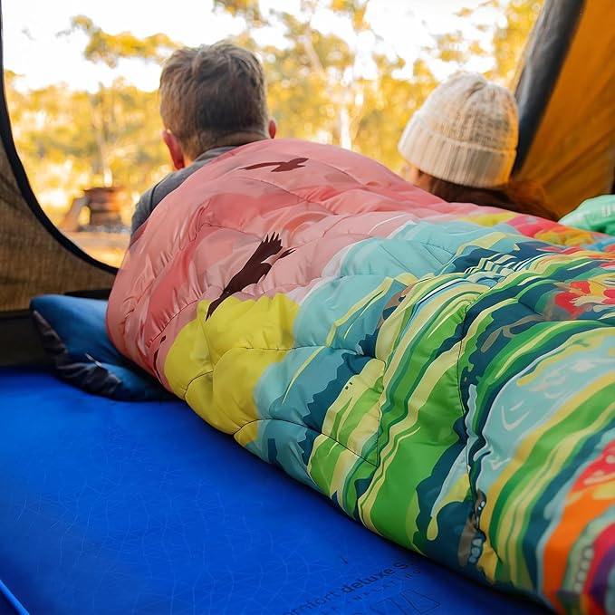 Camping Blanket,Puffy Blanket Lightweight Packable Camping Blanket Outdoor Blanket for Camping,Traveling, Stadium, Hiking, Picnics