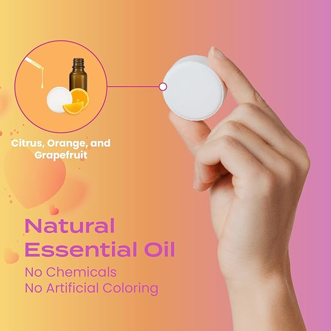 Body Restore Shower Steamers Aromatherapy 6 Pack – Mothers Day Gifts for Mom, Birthday Gifts for Women, Relaxation Stress Relief Self Care – Citrus Essential Oil Tablets