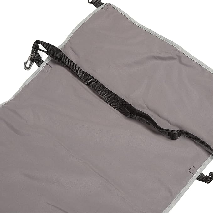 Ergonomic Airplane Footrest Hammock Cover Adjustable Travel Footrest for Improved Sitting Position on Planes Buses and Outdoor Seating (Grey)