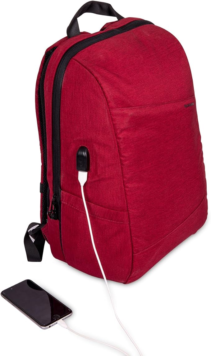Rocktraveler RTL17RD Leisure Anti-theft Backpack Lap Top Bag, Red