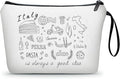 Italy Travel Gifts - Makeup Bag Organizer for Women, Birthday & for Female, Mom, Sister, Daughter