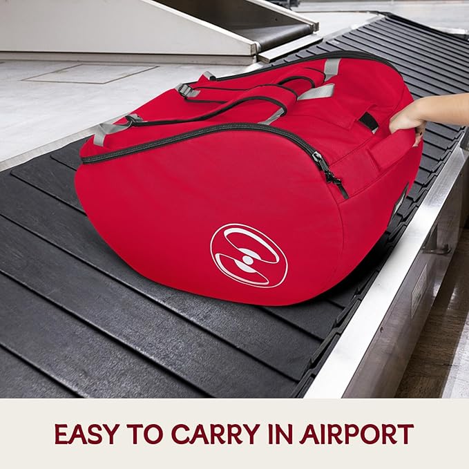 YOREPEK Padded Stroller Travel Bag for Airplane, Compatible with Doona Car Seat Stroller and More, Stroller Gate Check Bag with Lockable Zipper,Foldable Stroller Storage Bag Backpack for Baby Travel
