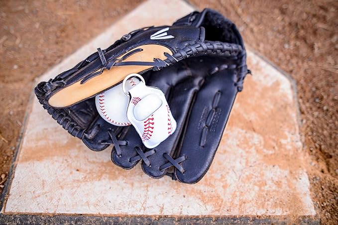 Daisy Lane Hand Sanitizer Holder for Backpack Kids Travel Size Baseball Softball Keychain