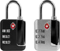 Luggage Locks TSA Approved, Combination Padlock for Locker, Small Combo Padlock, TSA Locks for Luggage, Gym Locker, Suitcase, Gun Case, Storage Box, Outdoor Fence, Backpack, Bag Zipper
