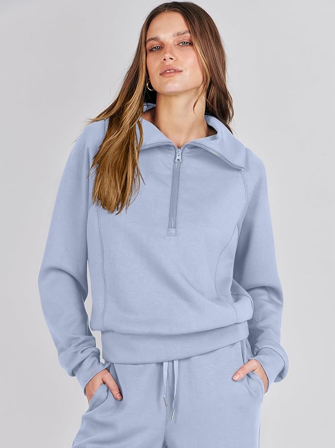 ANRABESS Women 2 Piece Outfits 2025 Fall Fashion Airport Wide Leg Pants Lounge Set Leisure Travel Vacation Clothes Sweatsuits