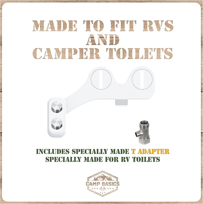 RV Bidet Made to Fit Your RV and Camper Trailer | Easy to Install and Self Cleaning | Non Electric | Upgrade Your RV