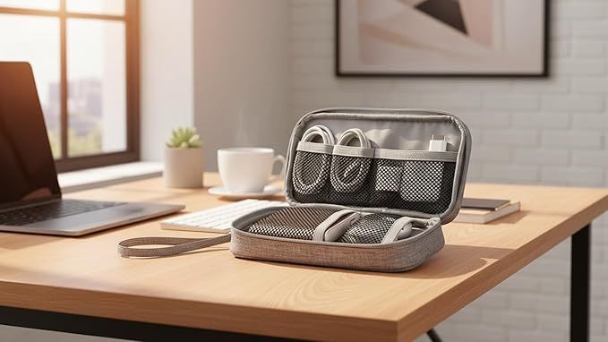 GOX Electronic Cable Organizer Travel Case Tech Pouch