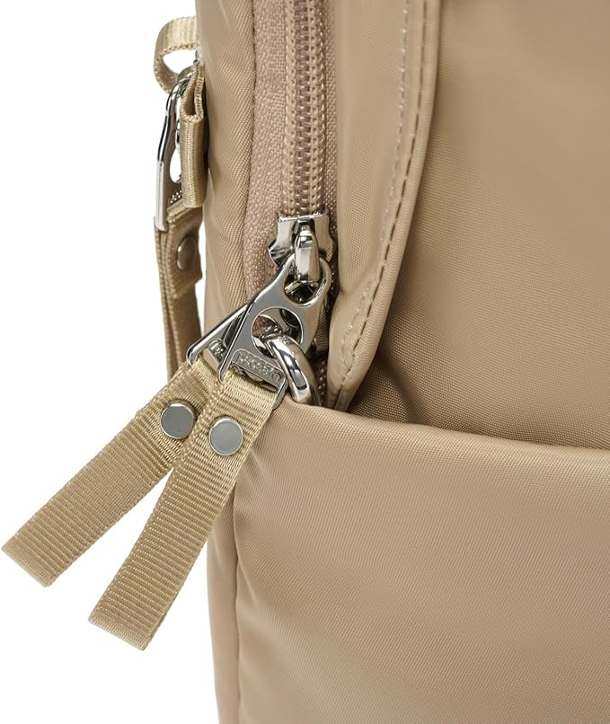 Pacsafe W 10L Anti Theft Backpack, Taupe