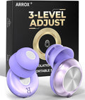 ARROX Ear Plugs – Professional Hearing Protection for Concerts & Festivals, Live Events, Musicians, Sports, DJs – 45 dB Noise Reduction Earplugs,4 Ear Tip Sizes