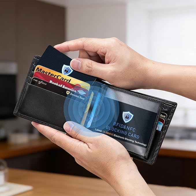 Meliya RFID Blocking Cards 6 Pack, NFC Contactless Bank Debit Credit Card Protector, Anti-Theft Wallet Shield for Passport & ID, Ultra Slim Full Protection Blocker