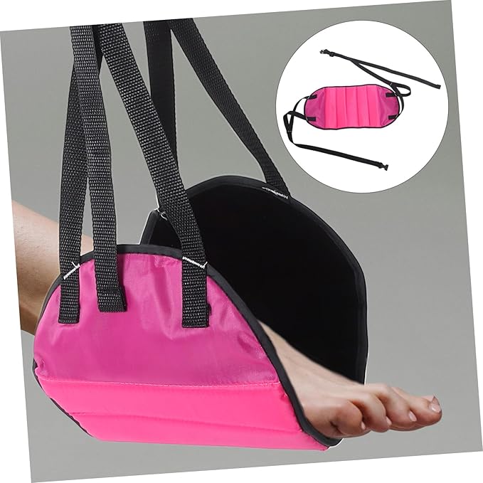 Tofficu Airplane Footrest Hammock Foot Hammock for Travel Office and Home Use Provides Comfortable Leg Rest for Airplane Train and Bus Travel