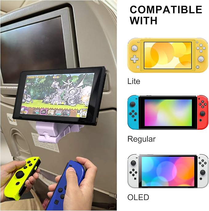 Perilogics Airplane Phone Holder for MagSafe. Universal Phone Mount for Long Flight Airplane Travel Essentials, Cruise Must Haves. Ideal Travel Accessory for Vacation and Content Creators (Lavender)
