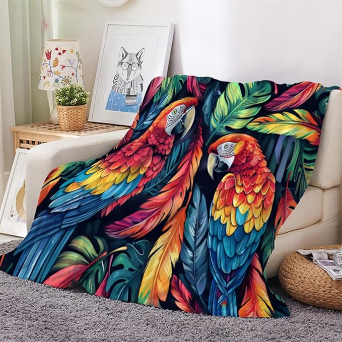 Lonely Howling Wolf Blanket Queen Size, Fleece Blanket for Couch Bed Sofa, Forest Animal Blankets and Throws, Fear Gothic Super Soft Cozy Plush Flannel Blanket, 90 x 90 in, Painting