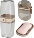 2 Pack Travel Toothbrush Holder, Toothbrush Holders Travel Set with OPP Bag, Compact and Lightweight Design for Easy Carrying, Durable Plastic Material