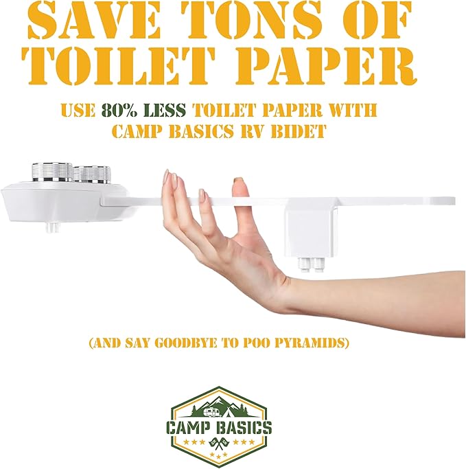 RV Bidet Made to Fit Your RV and Camper Trailer | Easy to Install and Self Cleaning | Non Electric | Upgrade Your RV