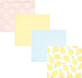 Hudson Baby Unisex Baby Cotton Flannel Receiving Blankets, Lemon Daisy, One Size