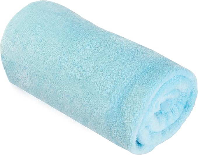 Home-Complete Travel Pillow Set - Memory Foam Pillow, Fleece Blanket, and Eye Mask - Travel Essentials for Airplanes, Trains, Cars, Buses (Blue)