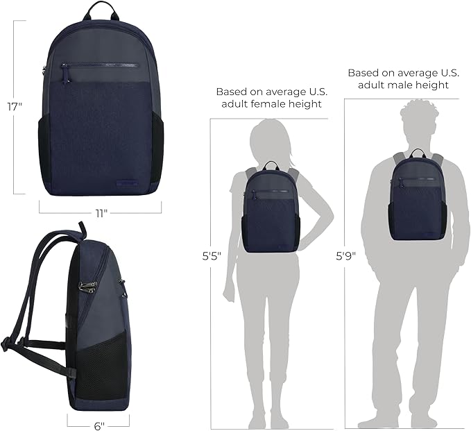 Travelon Anti-Theft Metro Backpack with RFID blocking pouch
